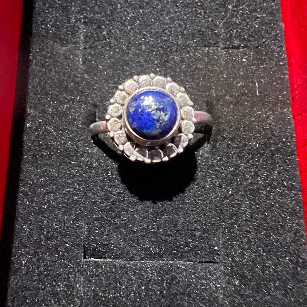 Lapis Sterling Silver Ring 8